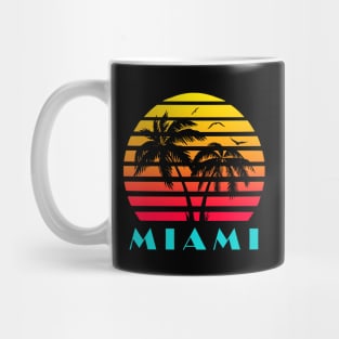 Miami 80s sunset Mug